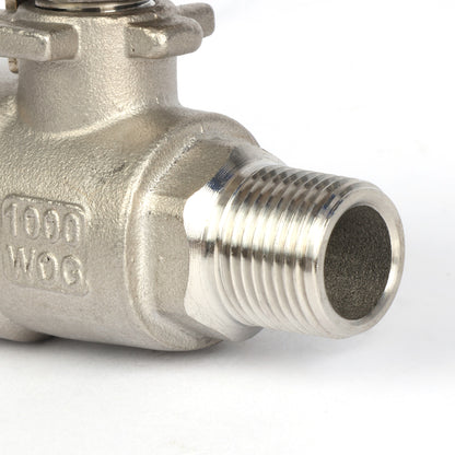 1/2" Kugelventil aus Edelstahl 304 mit Außengewinde