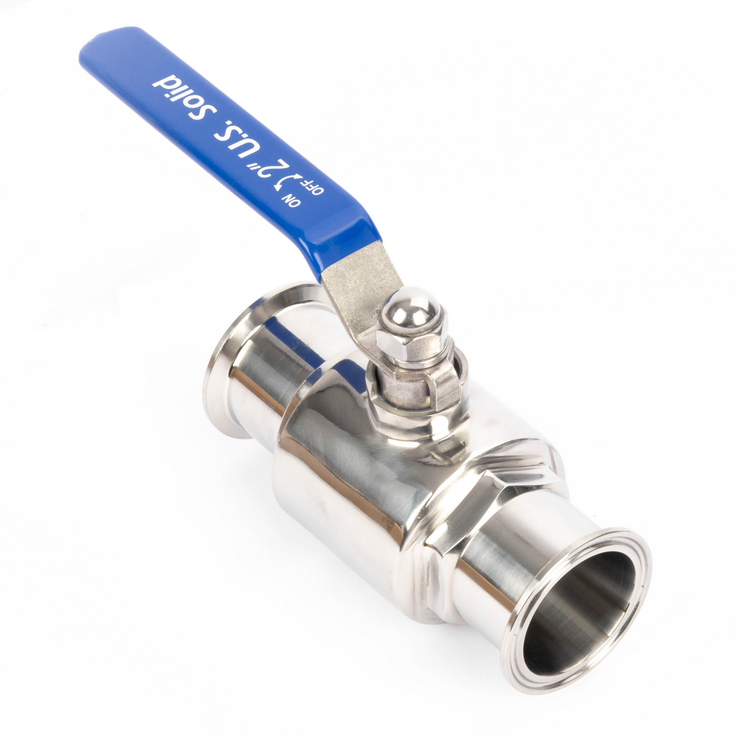 2" Tri Clamp Ball Valve 304 Stainless Steel (2" Tube OD) with 2 Silicone Gaskets