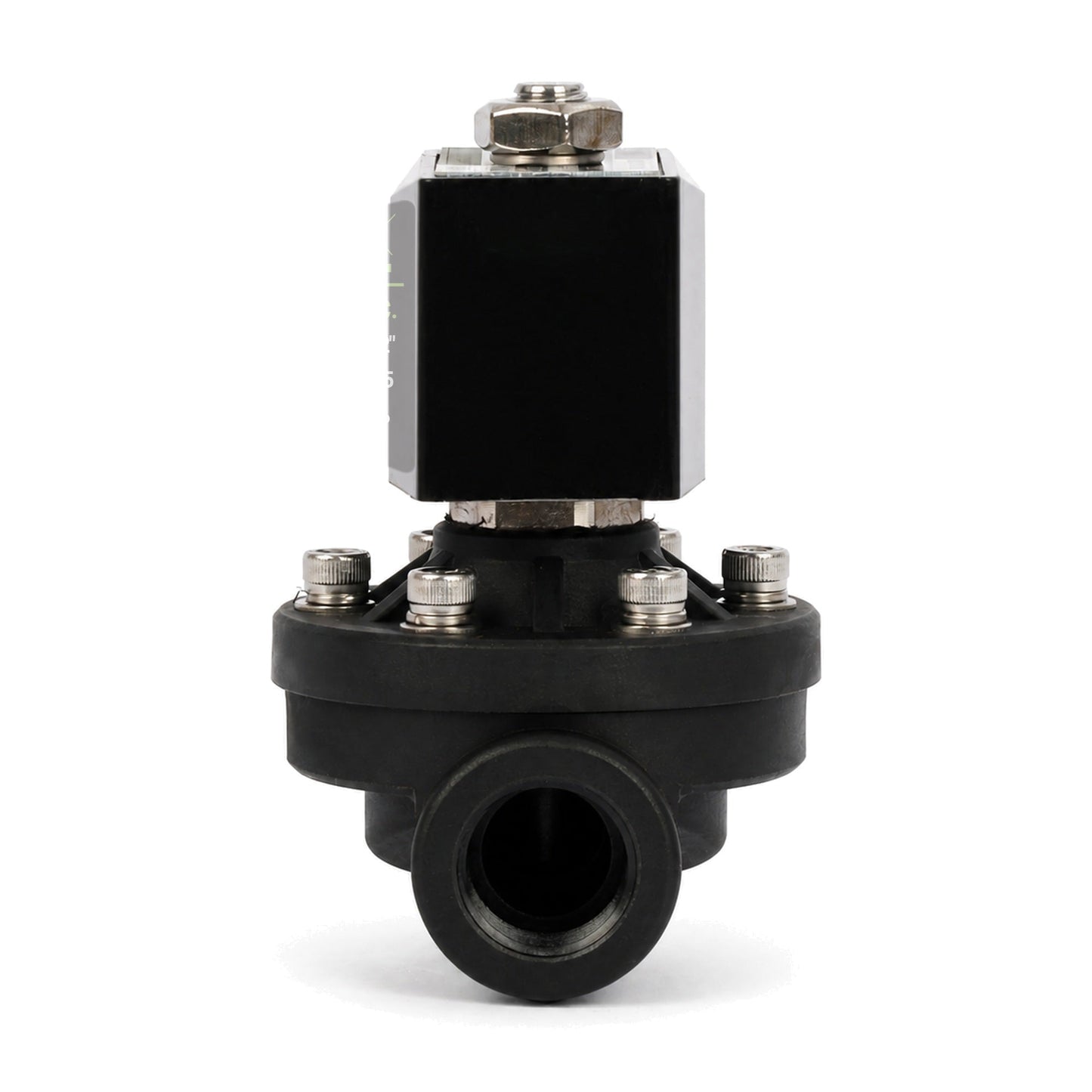 1/2" Plastic PA66 Solenoid Valve 110V220V AC, 0-6 Bar, Normally Open, NBR Seal for Water, Air