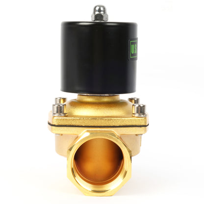1-1/2" Zinc-Alloy Solenoid Valve - 110V AC, NBR Seal, Normally Closed