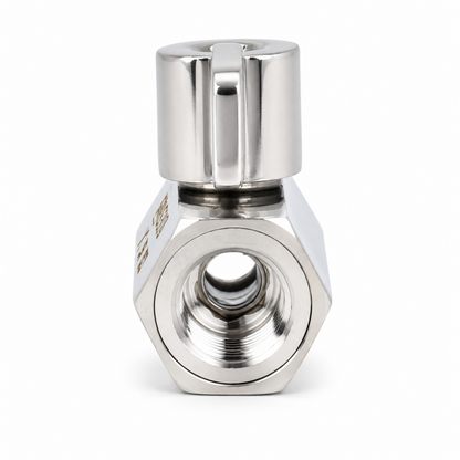 1/4" Mini Ball Valve 304 Stainless Steel Female Thread 2PCS