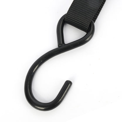 2PCS 1"x10ft Double Hook Cam Buckle Tie Down Straps 331lbs