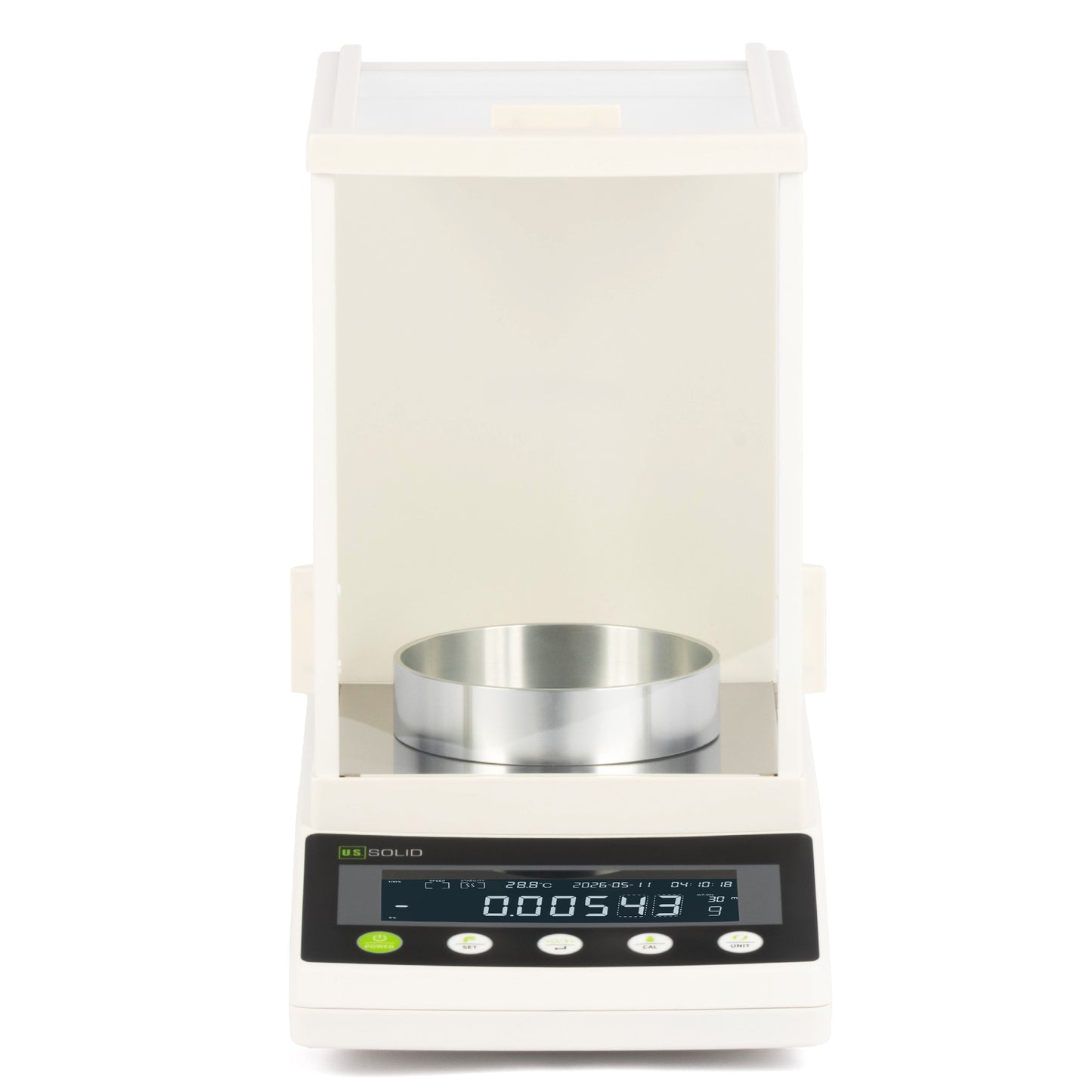 0,01 mg semi-mikro analytisk vekt - 102 g x 0,01 mg / 0,1 mg Vitenskapelig laboratoriepresisjonsvekt med automatisk kalibrering