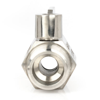U.S. Solid 2 stk. 1/4" minikuleventil 304 rustfritt stål hunn × hann NPT gjenger