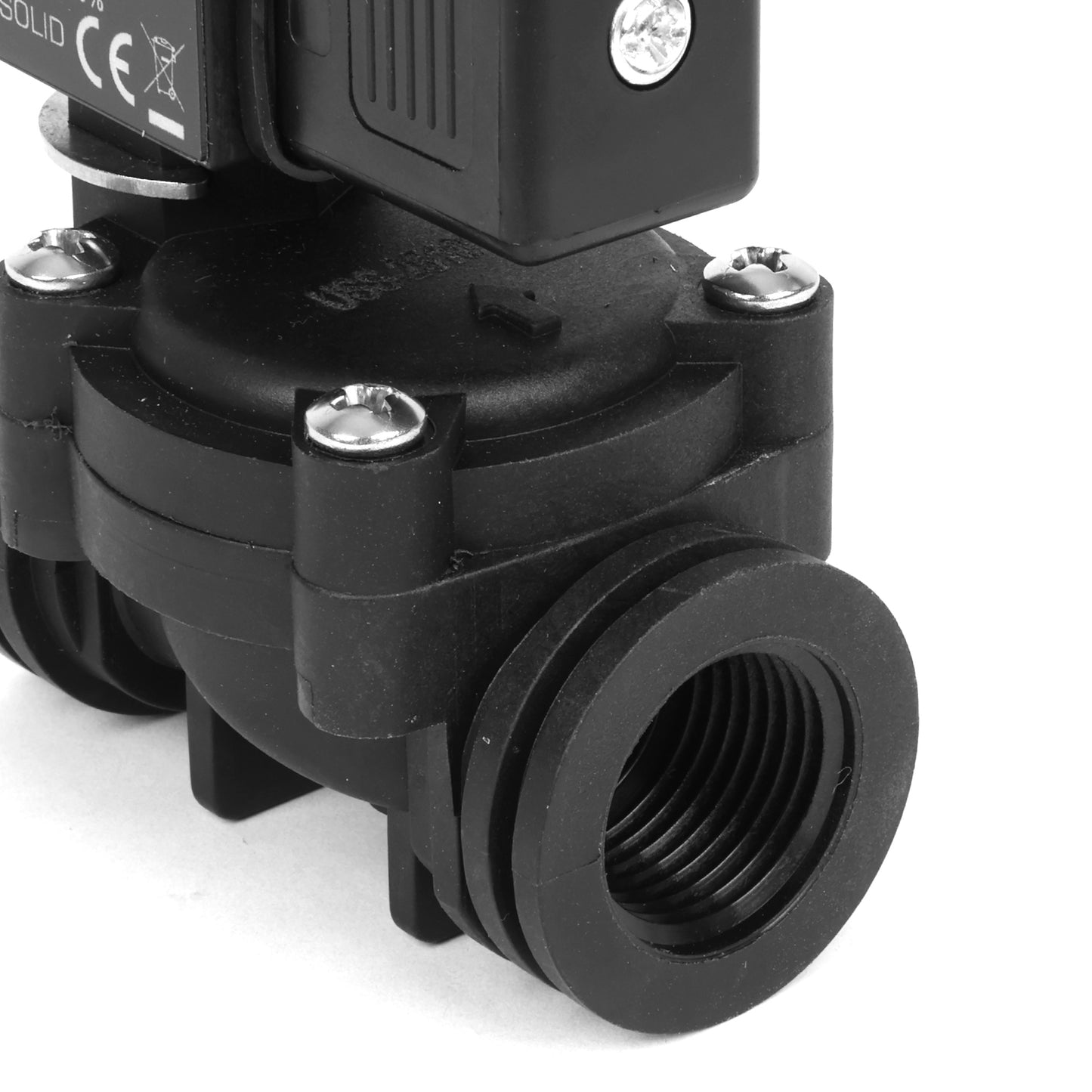 1/2인치 스테인리스 스틸 솔레노이드 밸브 - 110V/220V AC, 상시 개방형, 4.4-232 PSI, VITON 씰