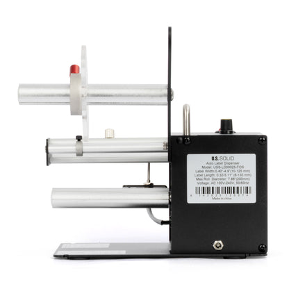 Automatische labeldispenser – 0-9999 teller, hoge snelheid voor transparante en ondoorzichtige stickerrollen van 12,4 cm breed