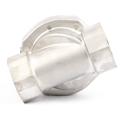 Électrovanne haute température - 50 mm (2") en acier inoxydable, 50 bar (725 PSI), 24 V CA, 150 °C (302 °F), normalement fermée, joint VITON