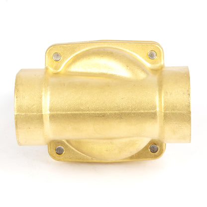 1-1/4" messing magnetventil - 24V DC, normalt lukket, 4,4-232 PSI, VITON pakning