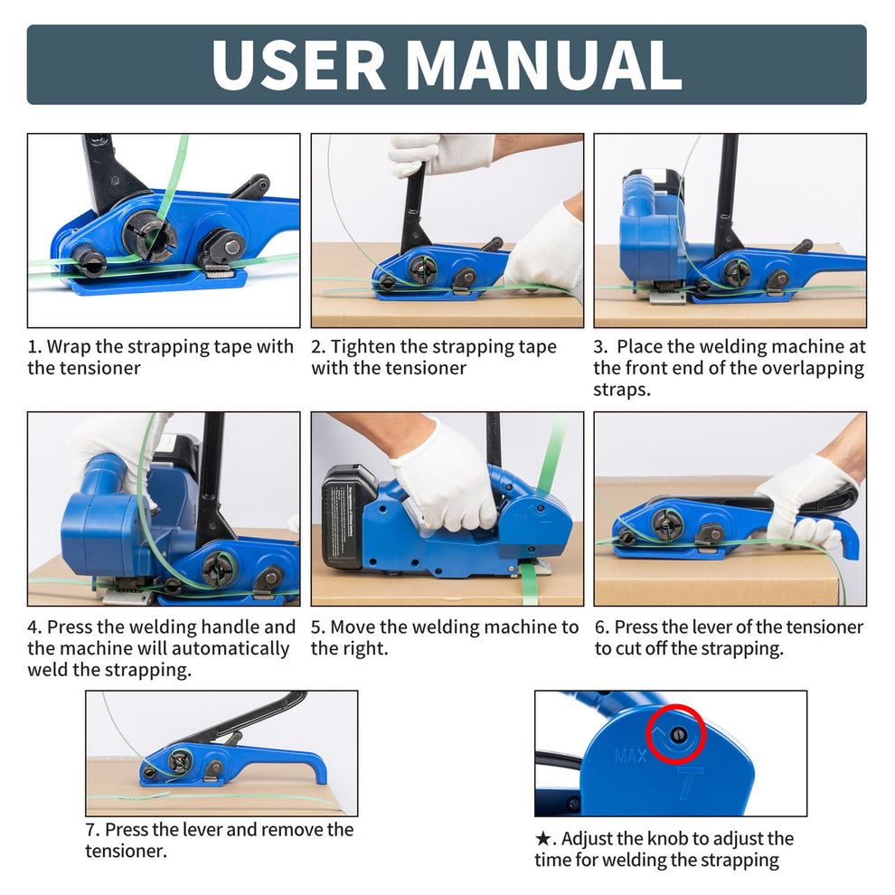 Automatic Strapping Machine - Electric Handheld Semi-Automatic Banding ...