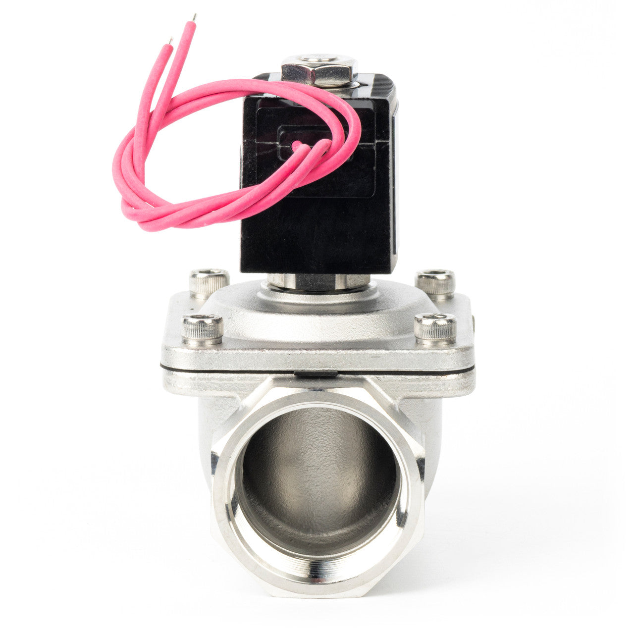 1-1/4" Solenoid Valve - Stainless Steel 12V DC Normally Closed with Viton Seal