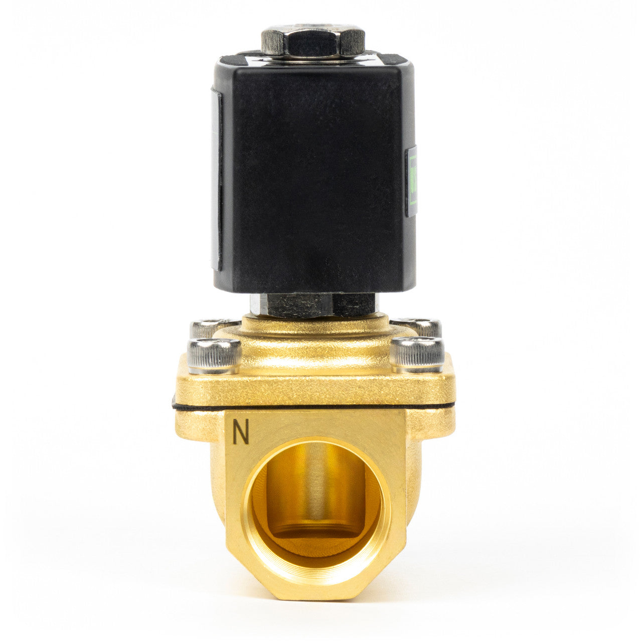 3/4" Solenoid Valve - Brass 12V DC Normally Closed with Viton Seal, Junction Box Type