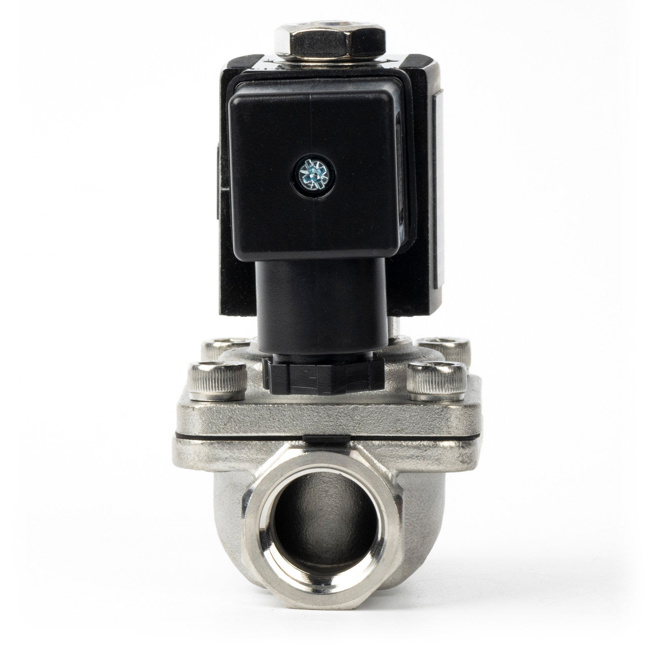 1/2" Solenoid Valve - Stainless Steel 12V DC Normally Closed with Viton Seal, Junction Box Type