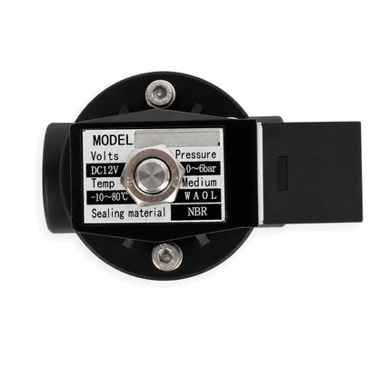 3/4" plast PA66 magnetventil 12V DC, 0-6 bar, normalt lukket, NBR-tetning for vann, luft
