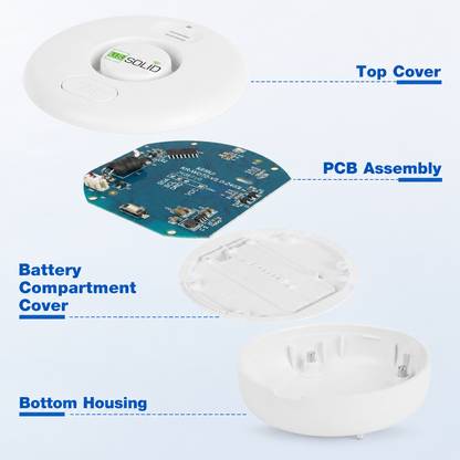 Kit com 5 detectores de vazamento de água Wi-Fi, alarme de inundação com sensor de aplicativo Tuya Smart, alerta sonoro de 120dB, notificação em tempo real.