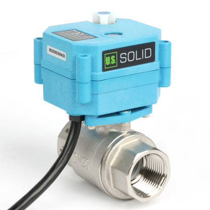 Vanne à boisseau sphérique motorisée en laiton 3/4" - Vanne à boisseau sphérique électrique 110 V CA, retour automatique, normalement fermée