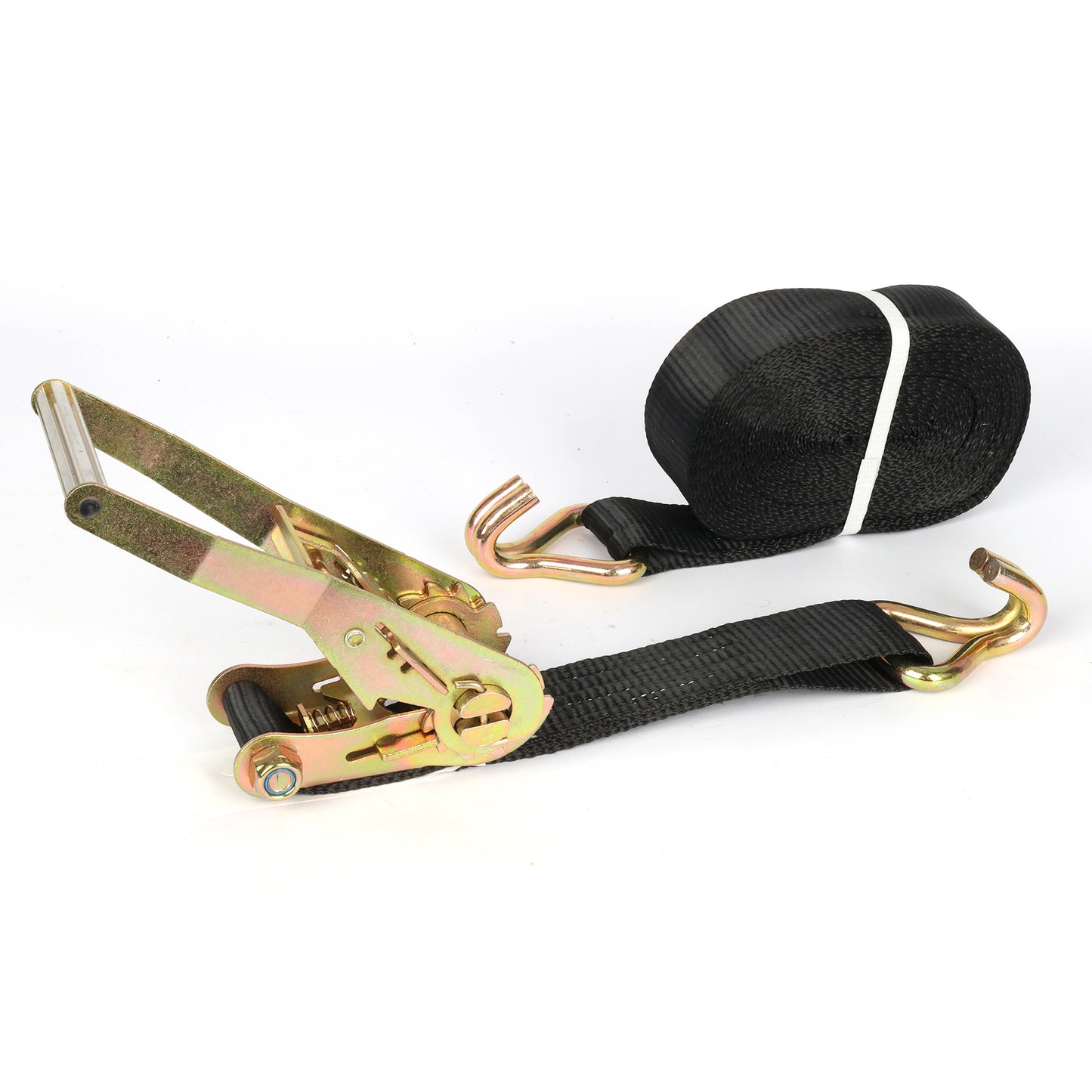 4-Pack 2 in x 29.5 ft Ratchet Tie Down Straps, 10,000 lb Break Strength, J-Hooks