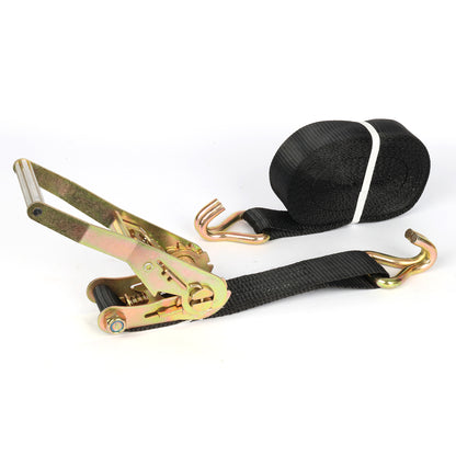 4-Pack 2 in x 29.5 ft Ratchet Tie Down Straps, 10,000 lb Break Strength, J-Hooks