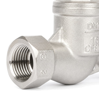 Valvola a globo in acciaio inox da 3/4", regolatore di flusso tipo S per acqua, olio e gas