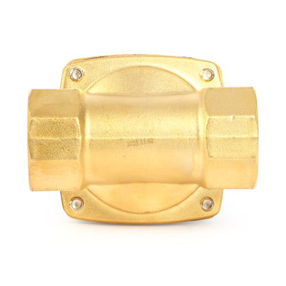 U.S. Solid Magnetventil – 1-1/2" 12 V DC, elektrisches Magnetventil aus Messing, normalerweise offen, VITON-Dichtung