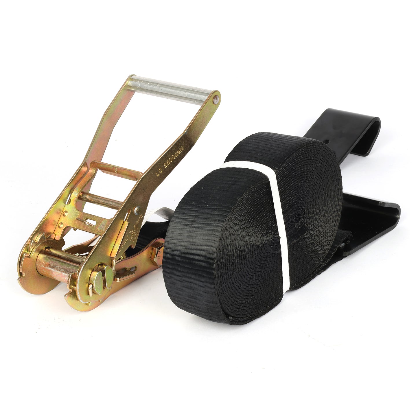 4-Pack 2 in x 29.5 ft Ratchet Tie Down Straps, 10,000 lb Break Strength, Double Flat Plate Hooks