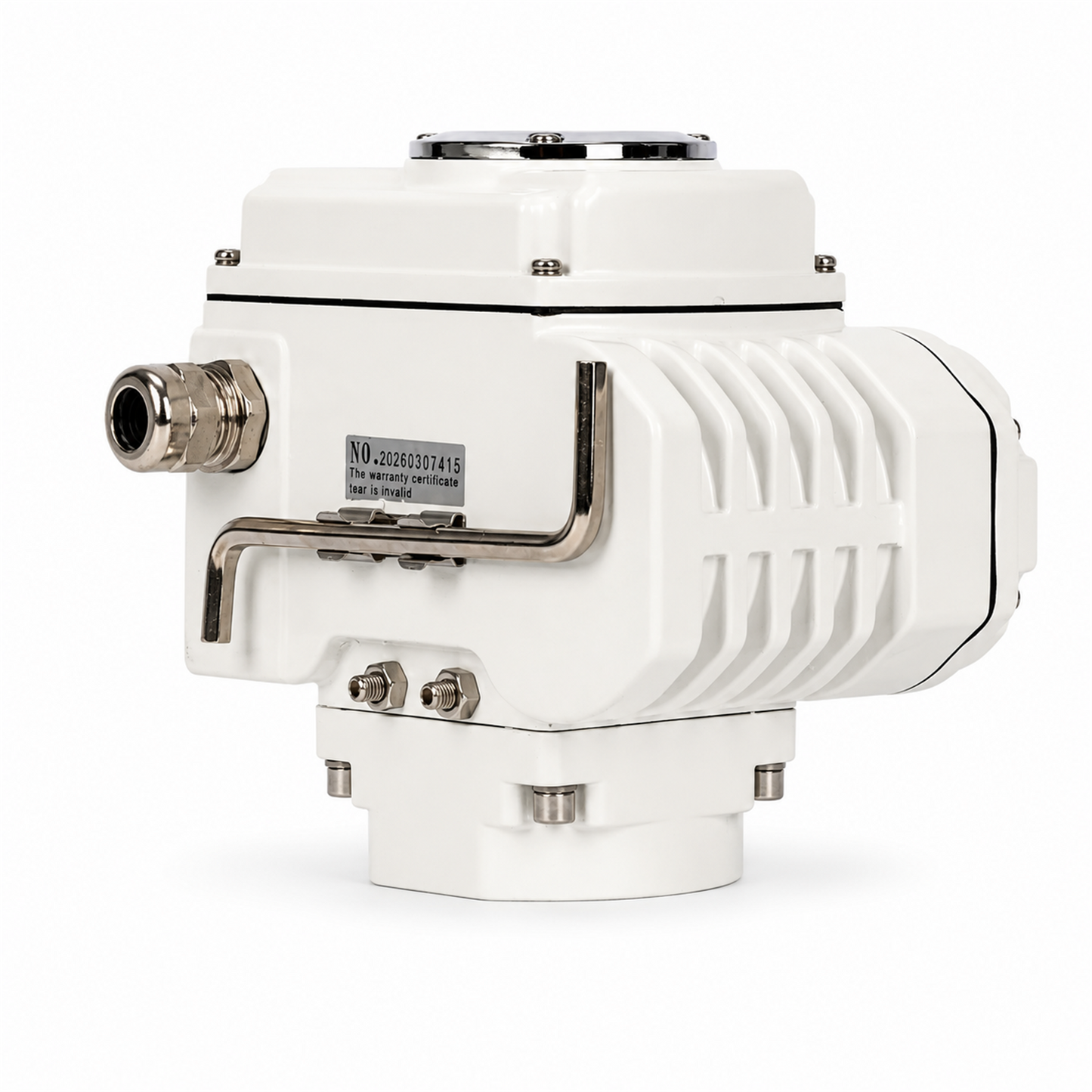 1/2" Electric Actuated Ball Valve, DC 24V Heavy Duty 3-Piece Industrial Ball Valve,304SS, ON/OFF Type, Dry Contact