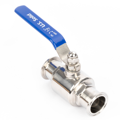 1-1/2" Tri Clamp Ball Valve 304 Stainless Steel (1-1/2" Tube OD) with 2 Silicone Gaskets