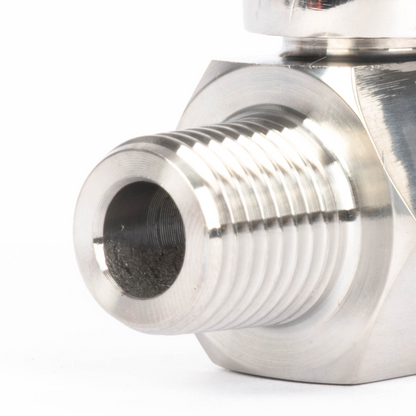 1/4" minikugleventil 304 rustfrit stål hun × han NPT gevind 2 stk.