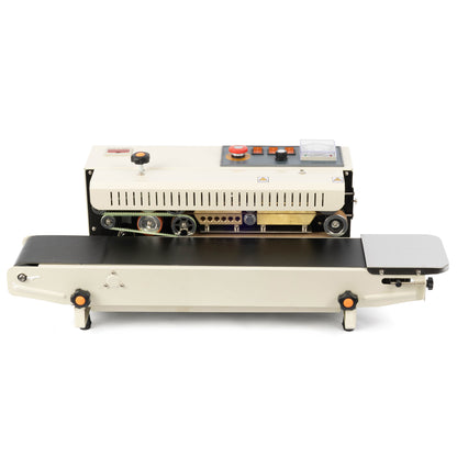 Horizontal Continuous Bag Band Sealer Extra Wide 0.98" Sealing Machine