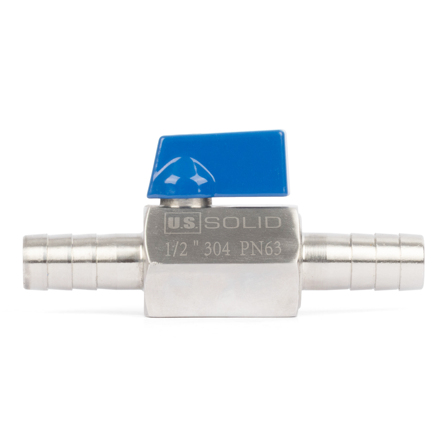 1/2" Mini-Kugelhahn, Edelstahl 304, Innengewinde × Außengewinde NPT, 2 Stück