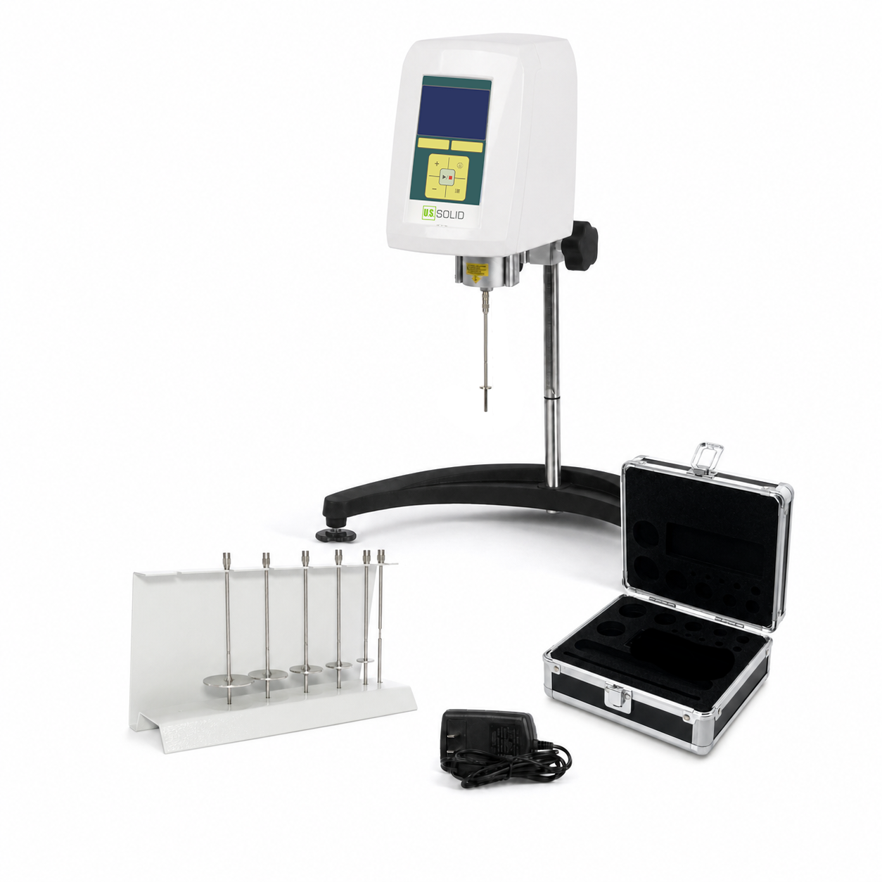 Rotary Viscometer - 100-13,000,000cP,  Digital LCD Display, 37 Speeds, Auto Scan, Printer/PC Interface