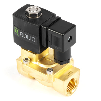 1/2" messing magnetventil - 24V AC, normalt lukket, 4,4-232 PSI, VITON pakning