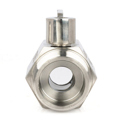 U.S. Solid 2 stk. 1/4" minikuleventil 304 rustfritt stål hunn × hann NPT gjenger