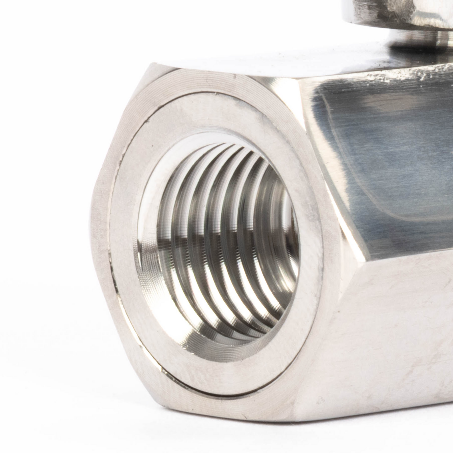 1/4" minikugleventil 304 rustfrit stål hun × han NPT gevind 2 stk.