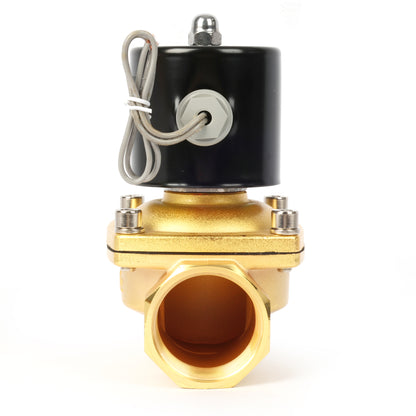 1-1/2" Zinc-Alloy Solenoid Valve - 110V AC, NBR Seal, Normally Closed