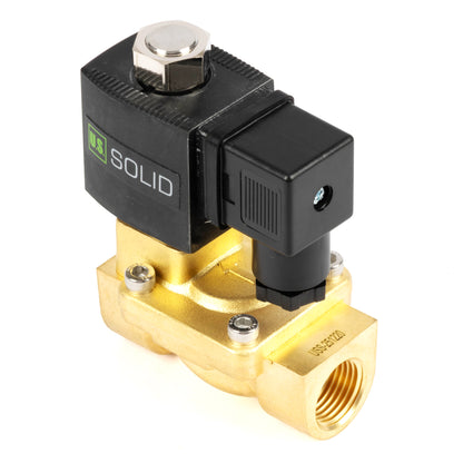 Ηλεκτρομαγνητική βαλβίδα ορείχαλκου 1/2" - 110V AC/220V AC, Κανονικά ανοιχτή, 4.4-232 PSI, Στεγανοποίηση VITON