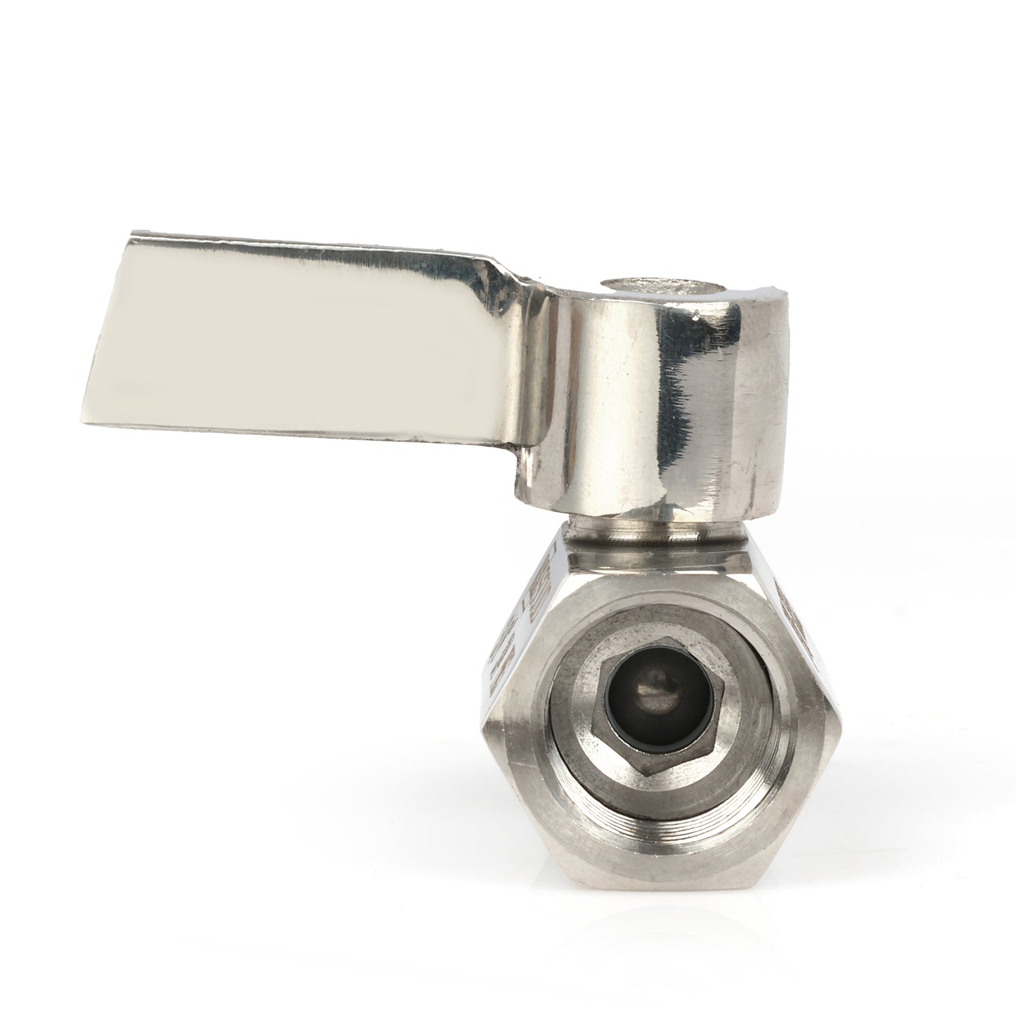 3/8" Mini Küresel Vana 304 Paslanmaz Çelik Dişi × Erkek Dişli 2 Adet