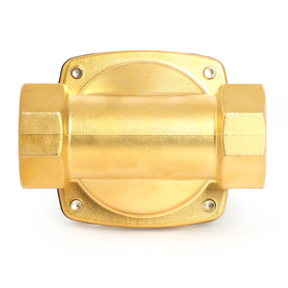 2"-Magnetventil – 12-V-Gleichstrom-Magnetventil, Messing, normalerweise offen, Viton-Dichtung