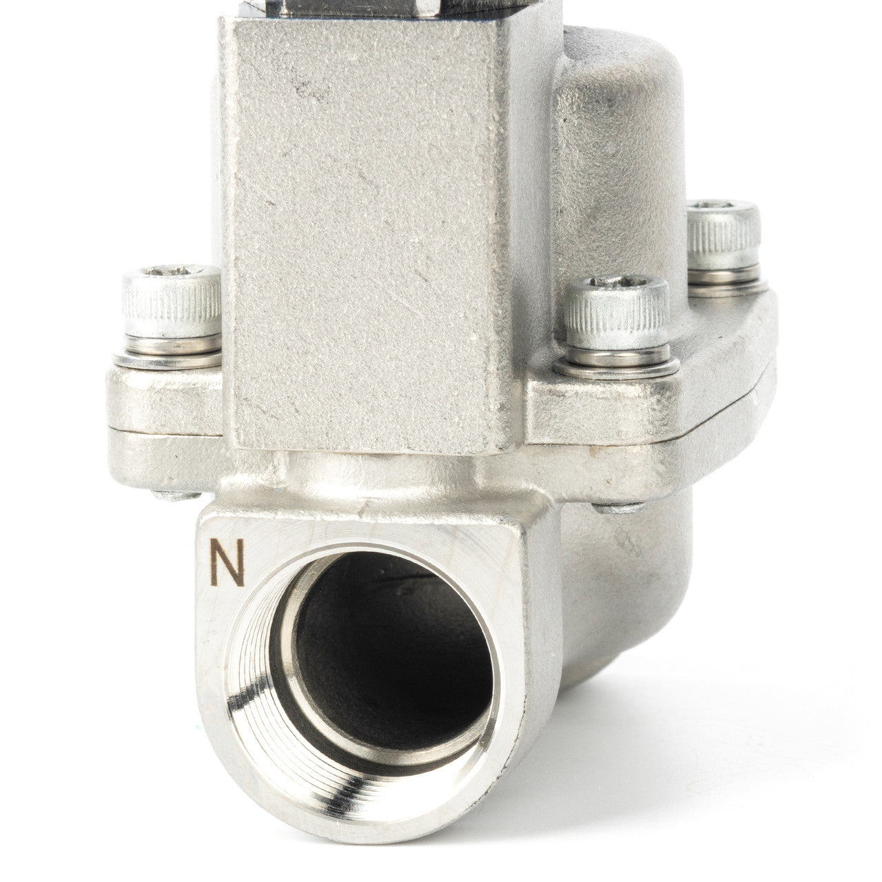 High Pressure Solenoid Valve - 3/4" Stainless Steel 100 bar, 110V AC High-Pressure High-Temperature Resistance Solenoid Valve, 248℉