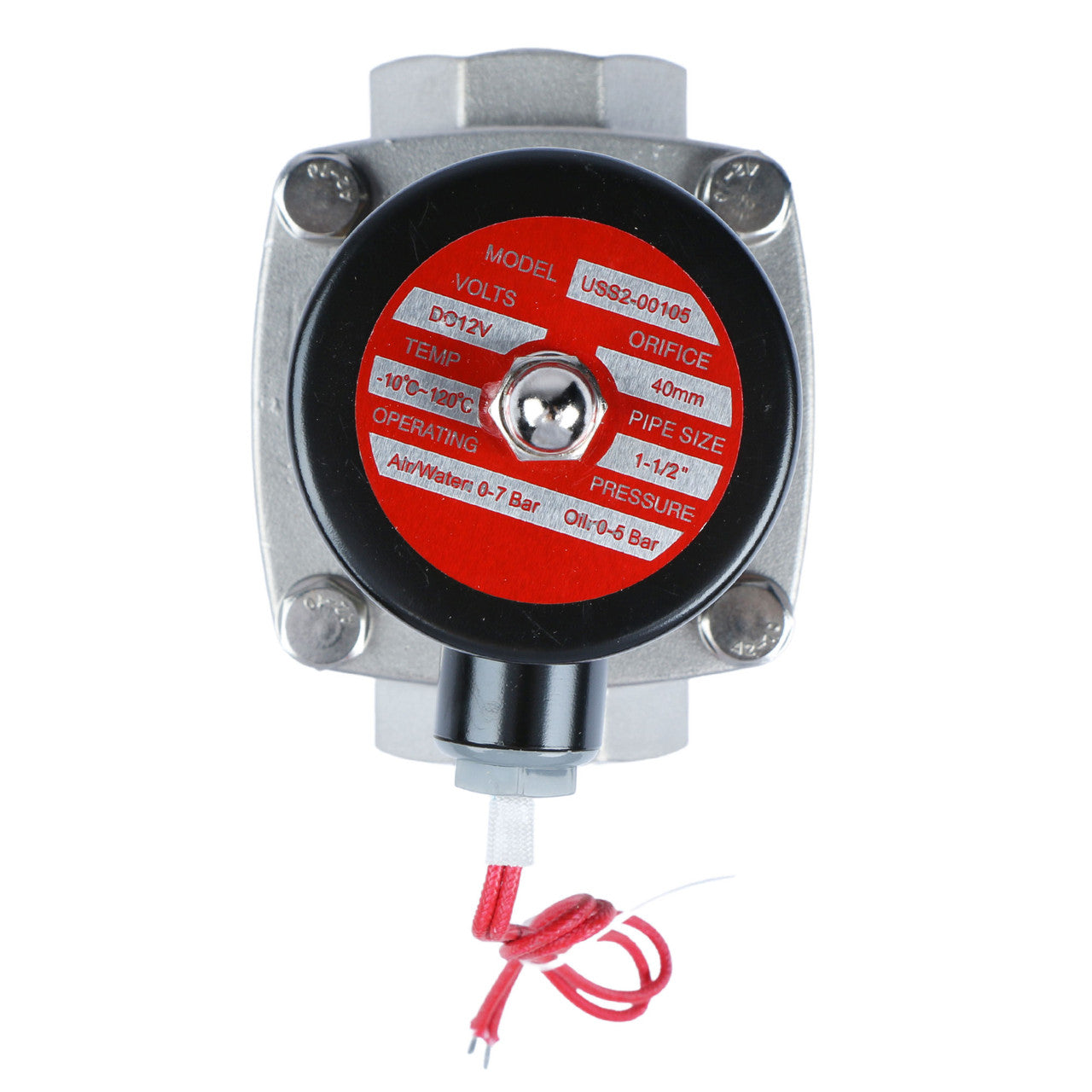 U.S. Solid Solenoid Valve Elettrovalvola in ottone G 1 1/2 12 V DC normalmente chiusa 10 bar, valvola elettrica per acqua aria diesel cherosene benzina U.S. Solid Solenoid Valve Elettrovalvola in ottone G 1 1/2 12 V DC normalmente chiusa 10 bar, valvola elettrica per acqua aria diesel cherosene benzina