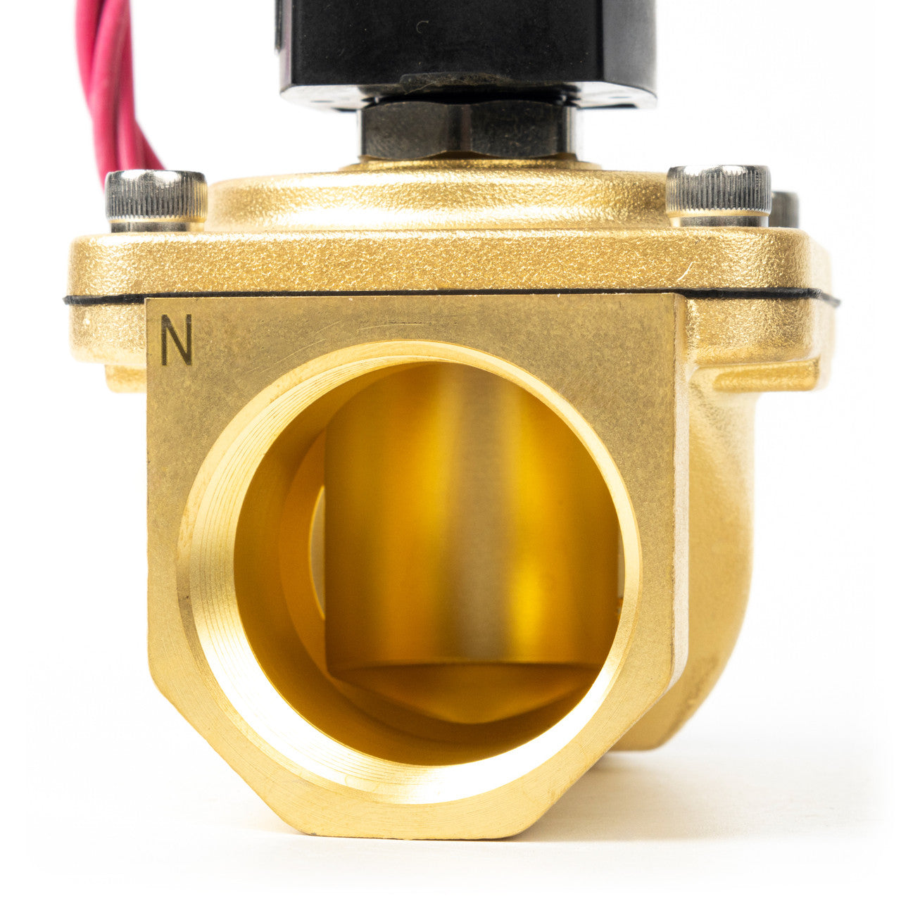 1-1/4" Solenoid Valve - Brass 110V AC Normally Closed with Viton Seal