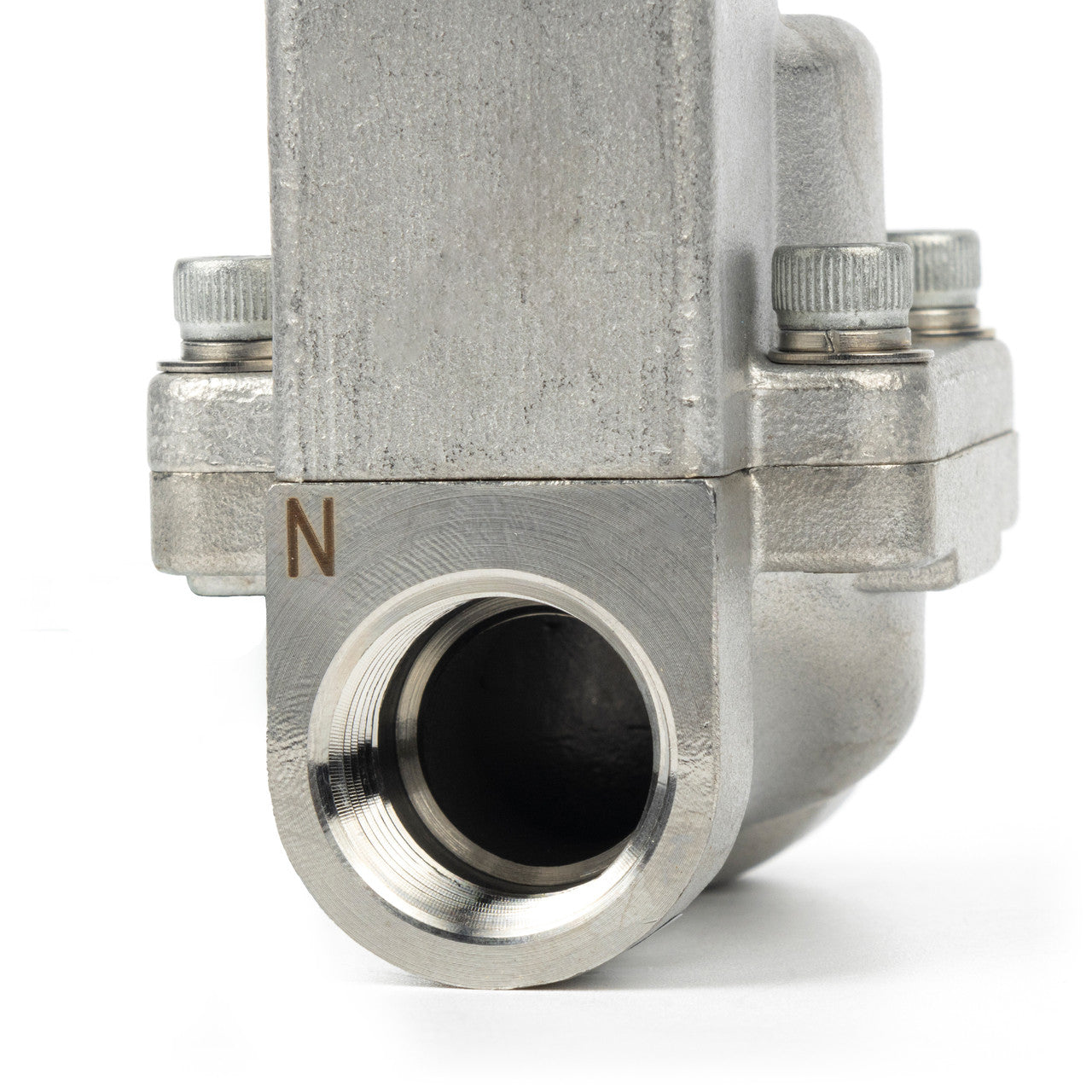 High Pressure Solenoid Valve - 1/2" Stainless Steel 100 bar, 24V DC High-Pressure High-Temperature Resistance Solenoid Valve, 248℉