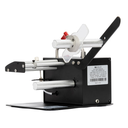 Automatische labeldispenser – 0-9999 teller, hoge snelheid voor transparante en ondoorzichtige stickerrollen van 12,4 cm breed