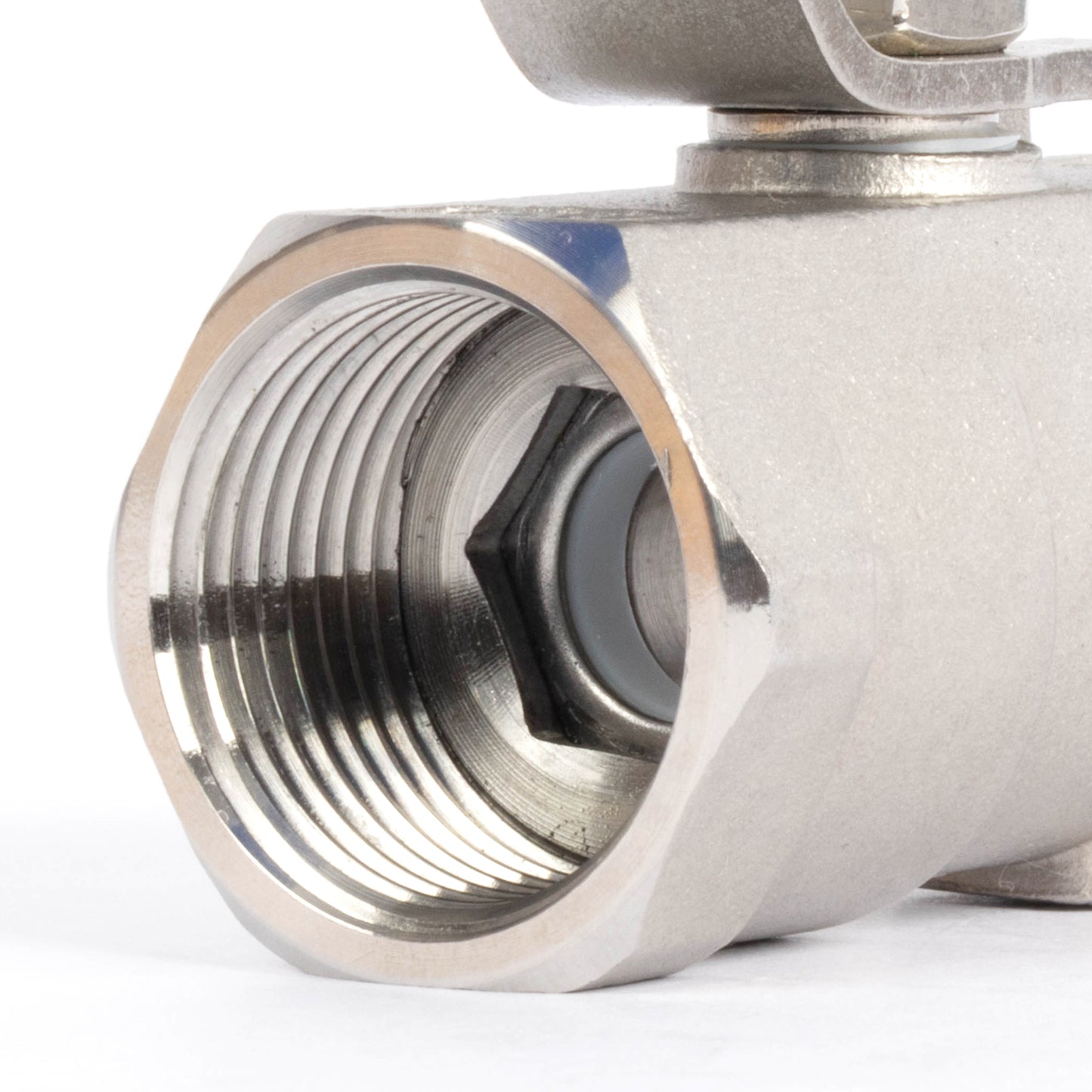 Valvola a sfera da 1/2" - Valvola a sfera femmina in acciaio inossidabile 316, passaggio completo