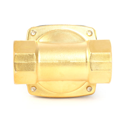 1-1/2"-Magnetventil – 110 V Wechselstrom, elektrisches Messing-Magnetventil, normalerweise offen, VITON-Dichtung