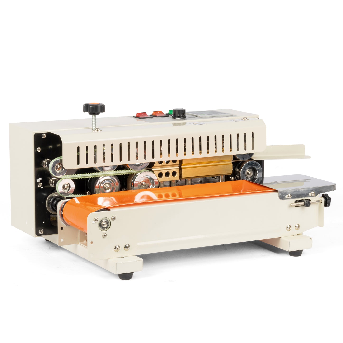 U.S. SOLID Continuous Bag Band Sealer Tabletop Sealing Machine, Automatic Horizontal Band Sealer with Digital Temperature Control