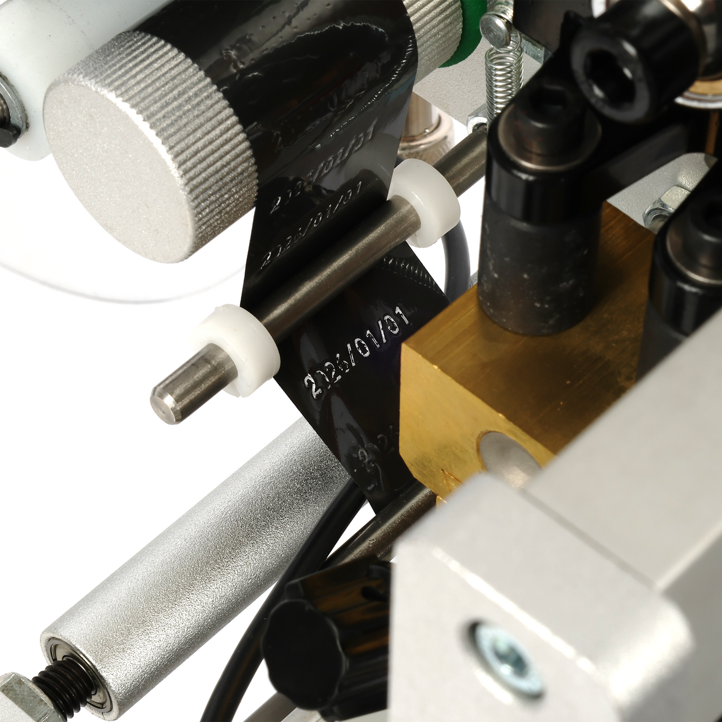 Semi-Automatic Round Bottle Labeling and Coding Machine