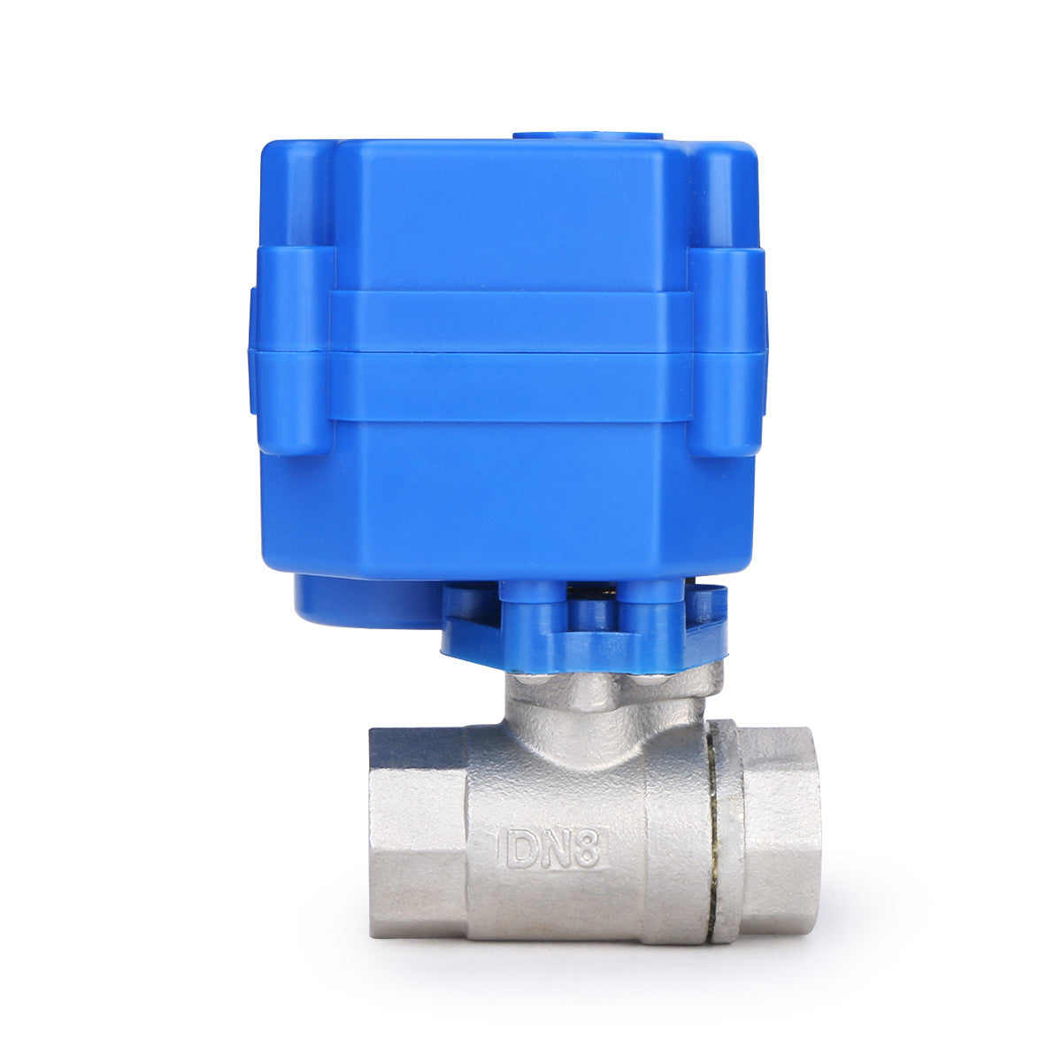 U.S. Solid Motorized Ball Valve- 1/4” Stainless Steel Electrical Ball Valve with Full Port, 9-24 V AC/DC, 2 Wire Auto Return, Normally Open