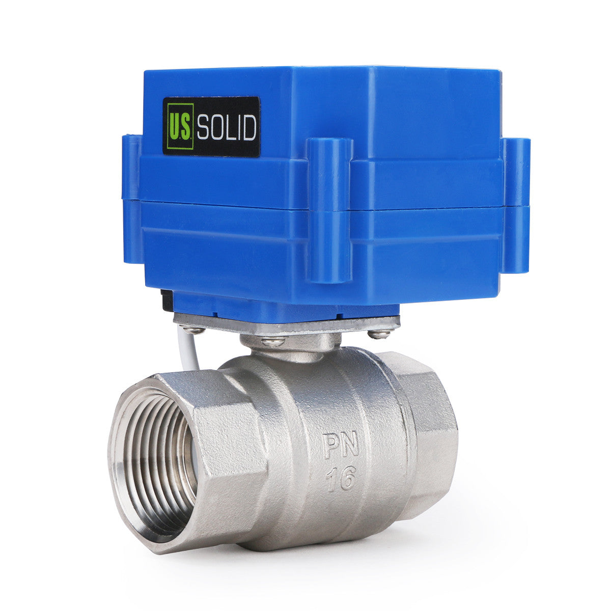 U.S. Solid Motorized Ball Valve- 1” Stainless Steel Electrical Ball Valve with Full Port, 9-24 V DC, 5 Wire Setup