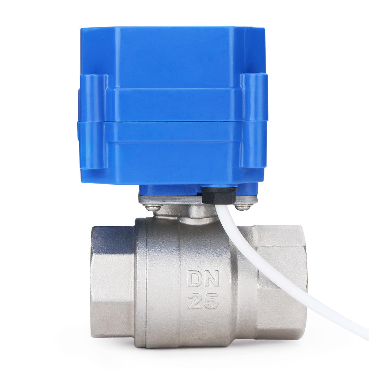 U.S. Solid Motorized Ball Valve- 1” Stainless Steel Electrical Ball Valve with Full Port, 9-24 V DC, 5 Wire Setup