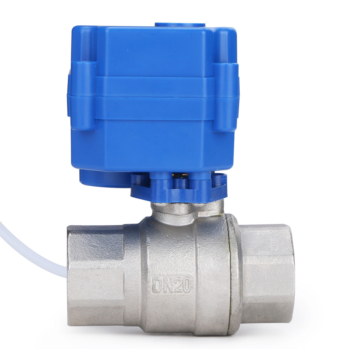 U.S. Solid Motorized Ball Valve- 3/4” Stainless Steel Electrical Ball Valve with Full Port, 9-24 V AC/DC, 2 Wire Auto Return, Normally Open